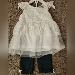 Toddler girl, size 3T, 2 piece shirt & pants